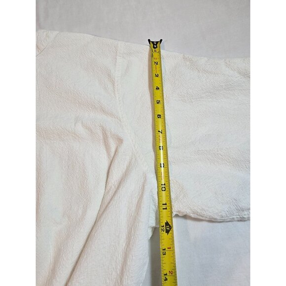 King Size Mens Big Size 3XL White 100% Cotton Henley Shirt W/ Pocket - Picture 15 of 16